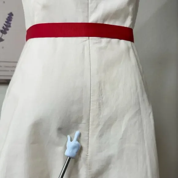 90s Y2k Floral Belted Midi Dress Romantic Coquette Garden Party Dolly Dollette 4 - Picture 9 of 10